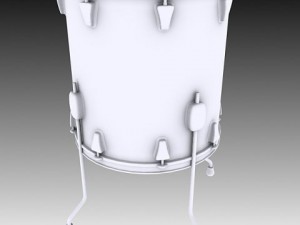 floor tom drum 3D 모델