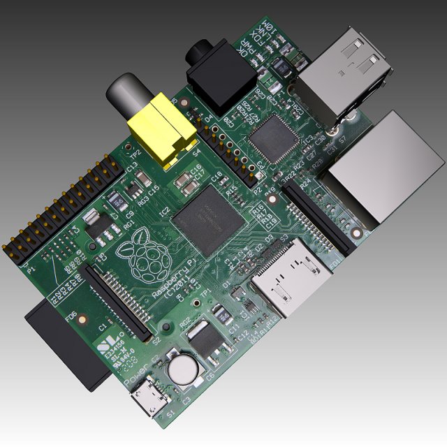 raspberry pi computer 3D मॉडल .c4d .max .obj .3ds .fbx .stl .blend 
