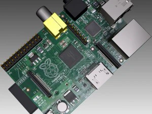 Raspberry Pi-Computer 3D Modell