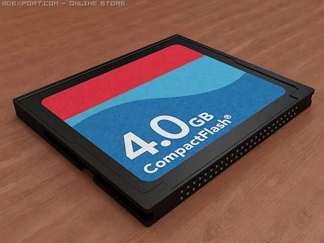 cf-Karte 3D Modell .c4d .max .obj .3ds .fbx .stl .blend 