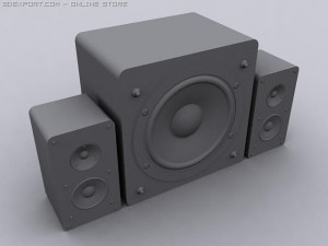 speaker set Model 3D