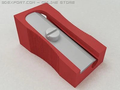 pencil sharpener 3D Model .c4d .max .obj .3ds .fbx .stl .blend 
