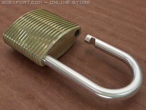 padlock 3D Model