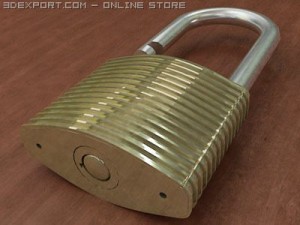 padlock 3D Model