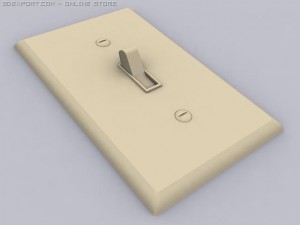 light switch Modello 3D