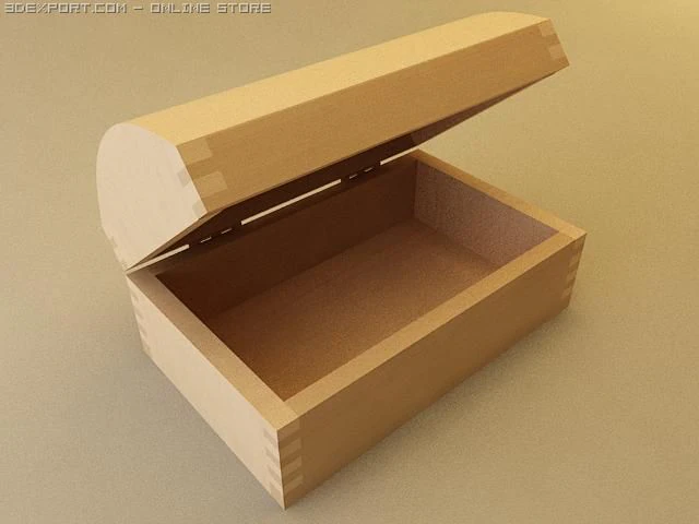 首饰盒 3D 模型 .c4d .max .obj .3ds .fbx .stl .blend 