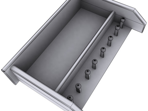 Shaker style shelf 3D 모델
