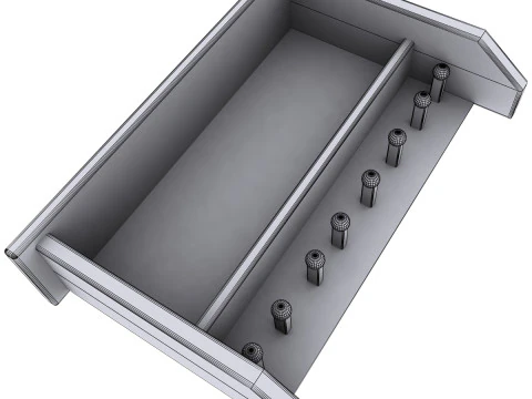 Shaker style shelf 3D Model