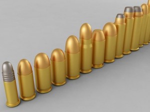 the pistol and rifle cartridge 3D मॉडल
