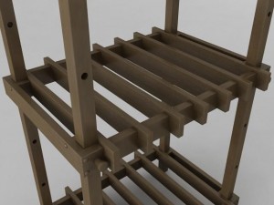 adjustable plant shelf Modello 3D