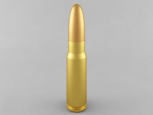 7.62x39 cartridge Modèle 3D