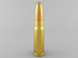 762x39 cartridge 3D Model