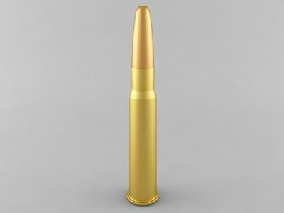 .303 cartridge 3D Model .c4d .max .obj .3ds .fbx .stl .blend 