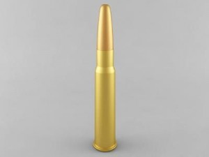 .303 cartridge 3D Model