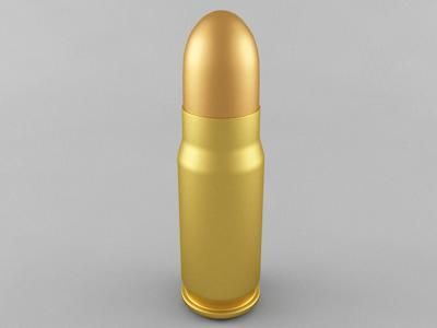 7.62x25 tokarev cartridge Modelo 3D .c4d .max .obj .3ds .fbx .stl .blend 