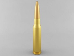 5.45x39 cartridge Modelo 3D