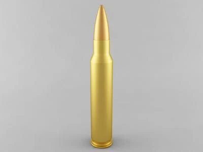 556x45 nato cartridge 3D Model .c4d .max .obj .3ds .fbx .stl .blend