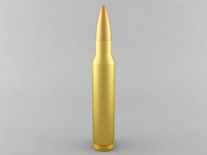 5.56x45 nato cartridge 3D Model