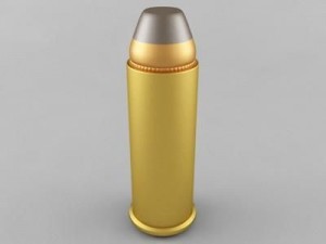 .44 magnum cartridge 3D Model