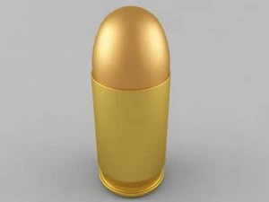 380ACPカートリッジ 3Dモデル