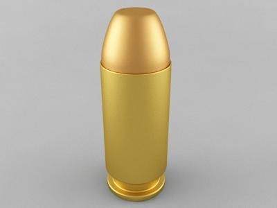 40 sw cartridge 3D Модель .c4d .max .obj .3ds .fbx .stl .blend 
