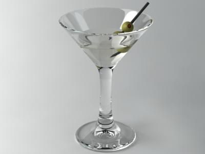 martini 3D Model .c4d .max .obj .3ds .fbx .stl .blend
