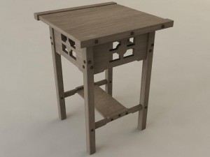 end table Model 3D