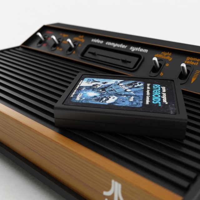atari 2600 vcs 3D Модель .c4d .max .obj .3ds .fbx .stl .blend 