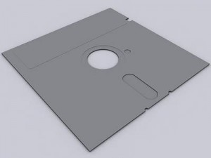 inch floppy disk Model 3D