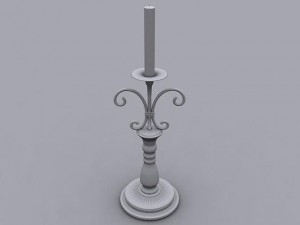 iron candle holder Modèle 3D