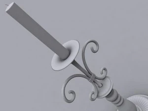 iron candle holder 3D Model