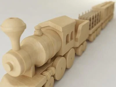 toy train 3D Model .c4d .max .obj .3ds .fbx .stl .blend 