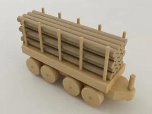toy train 3D Model
