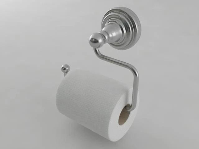 toilet paper style 3 3D Model .c4d .max .obj .3ds .fbx .stl .blend 