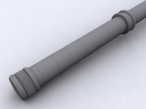 flanged mace Model 3D