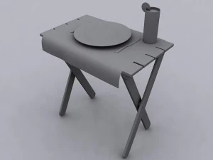outdoor dining serving tray 3D Model