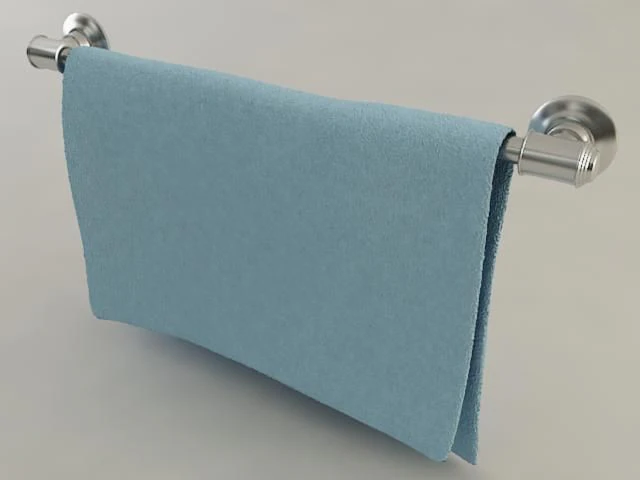 bathroom towel rack 3D Model .c4d .max .obj .3ds .fbx .stl .blend 