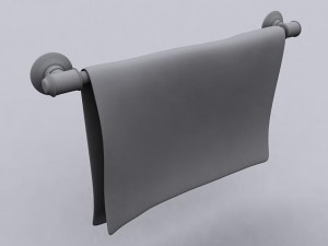 bathroom towel rack 3D Model