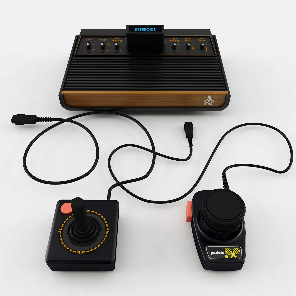 atari 2600 vcs collection 3D Model .c4d .max .obj .3ds .fbx .stl .blend 