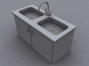commercial sink 3D Model