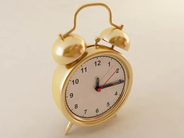 alarm clock 3D Model .c4d .max .obj .3ds .fbx .stl .blend 