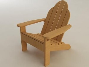 adirondack chair 3Dモデル