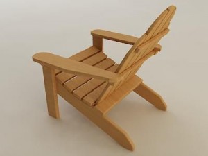 adirondack chair 3Dモデル