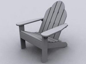 adirondack chair 3Dモデル