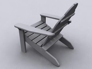 adirondack chair 3Dモデル