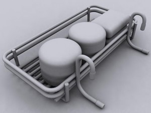bathroom accessory rack 3Dモデル