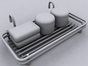 bathroom accessory rack 3Dモデル