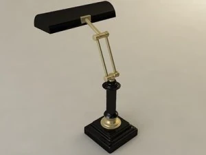 banker style adjustable lamp 3D Model