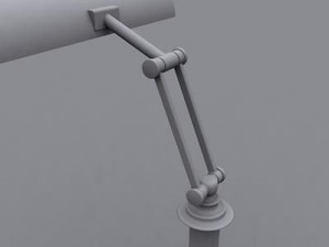 banker style adjustable lamp Modelo 3D
