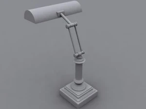 banker style adjustable lamp 3D Model